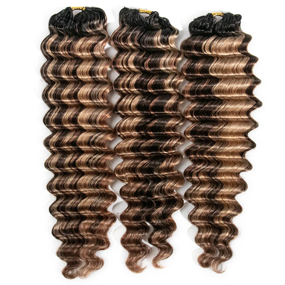 #T1B/4/27/30 Mix Blend Deep Wave Crochet Human Hair - Image 6