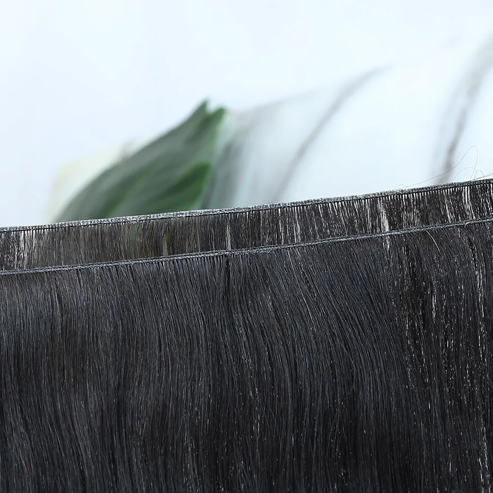 Ultra Thin Genius Weft Bundles Human Hair Extensions Body Wave - Image 6