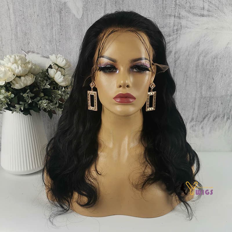 Undetectable Skin Melt Clear Lace Body Wave Brazilian 13 x 6 Lace Front Wig LFC04 - Image 3