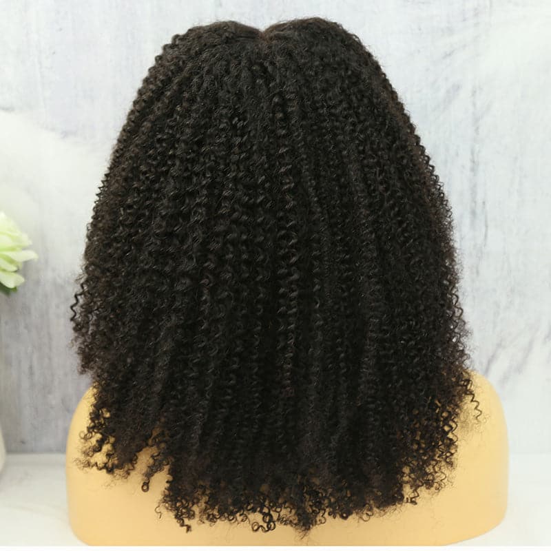 Undetectable Skin Melt Clear Lace Kinky Curly Brazilian 13 x 6 Lace Front Wig LFC09 - Image 7
