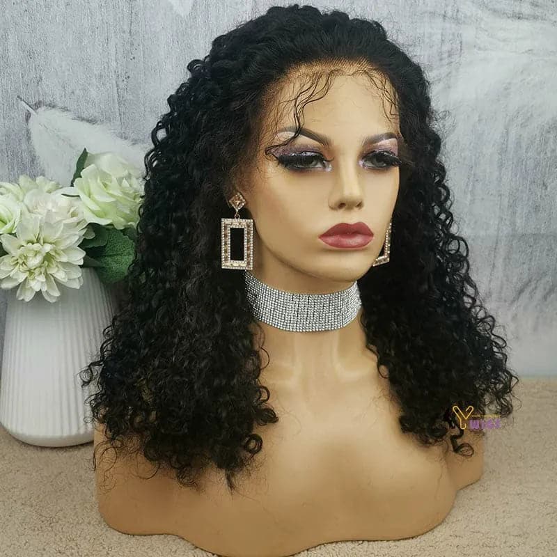 Undetectable Skin Melt Clear Lace Water Wave Brazilian 13 x 6 Lace Front Wig LFC05 - Image 4