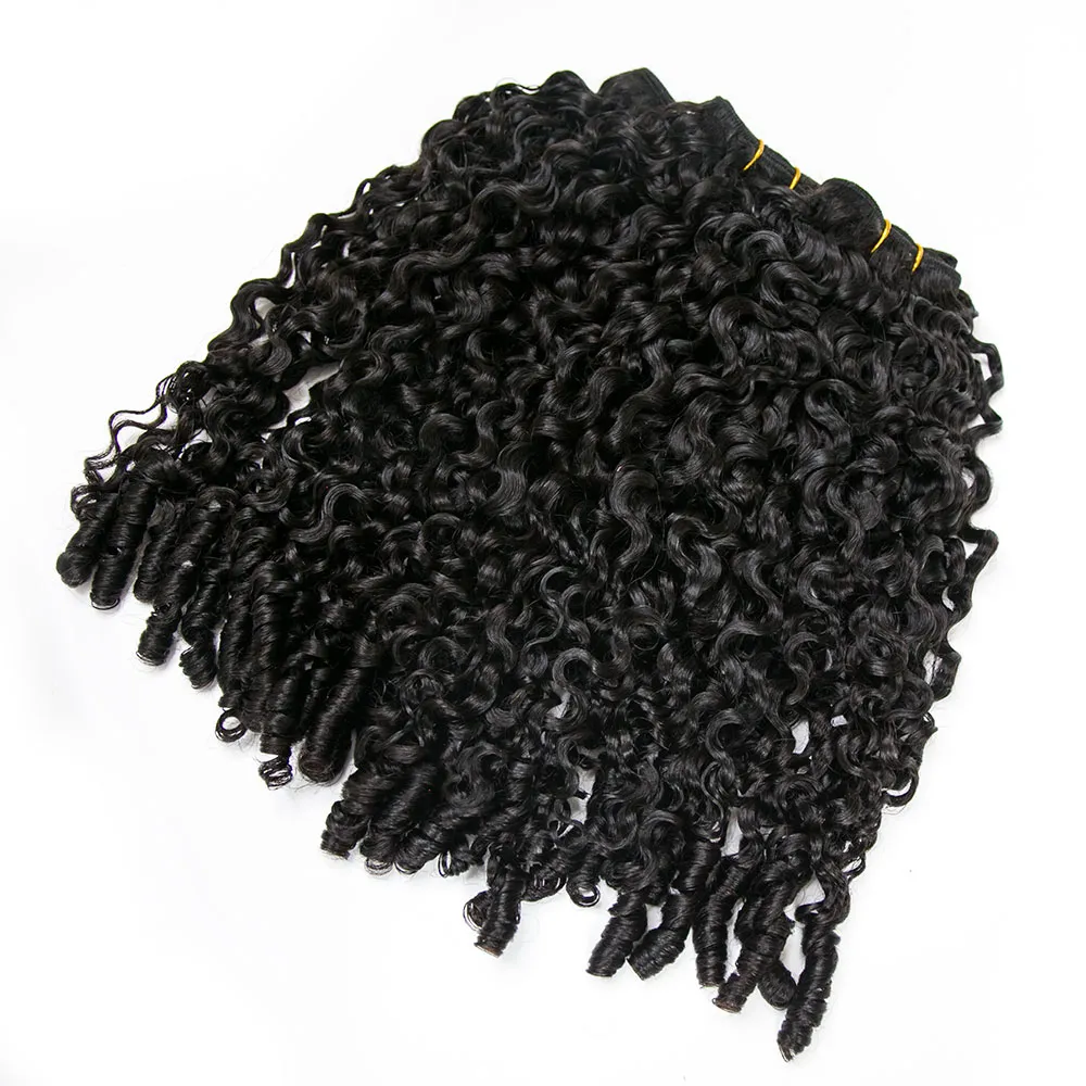 Cambodia Virgin Hair Burmese Water Curly Human Hair Bundles Natural Color - Image 4