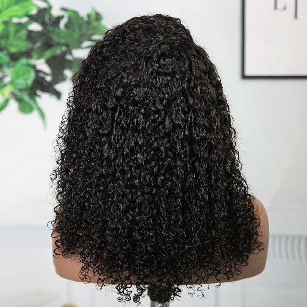 Water Wave Half Wig Flexible Fit Drawstring Human Hair Wig - Image 4