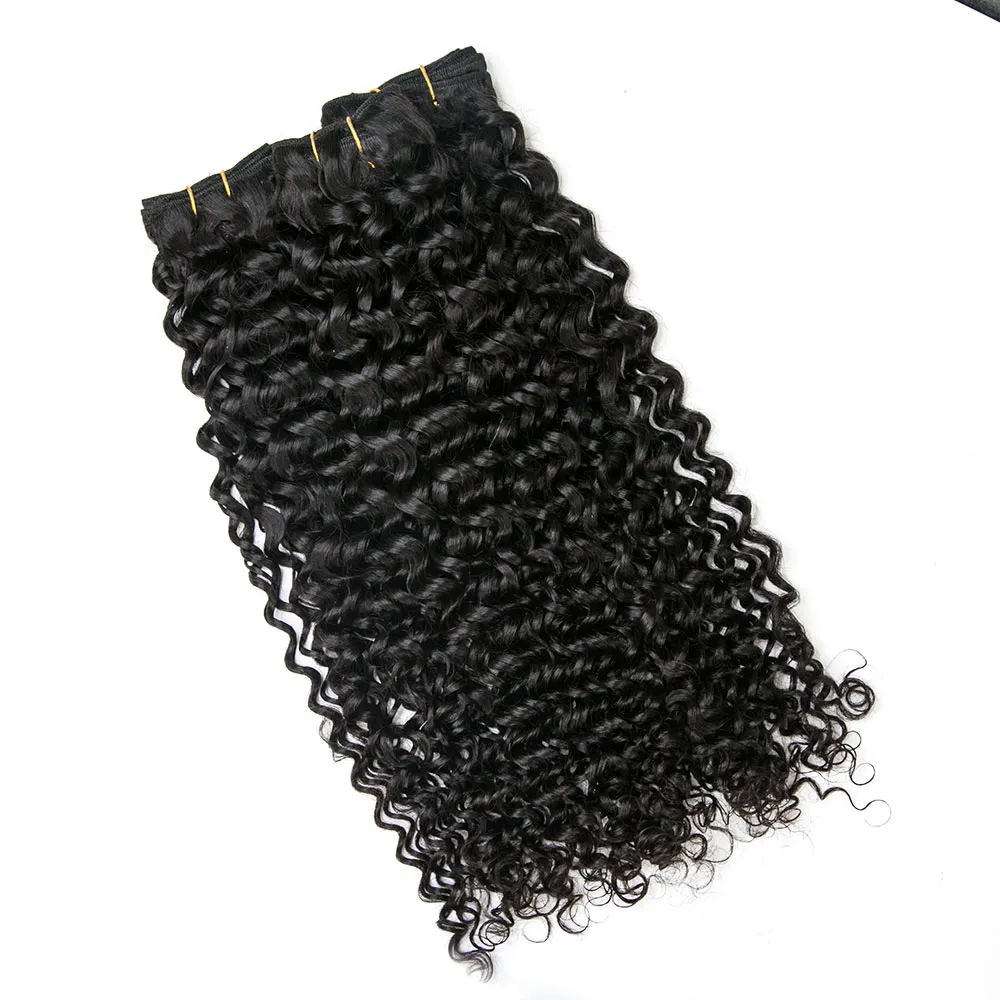 Cambodia Virgin Hair Spanish Curl Weft Bundles Human Hair - Image 3