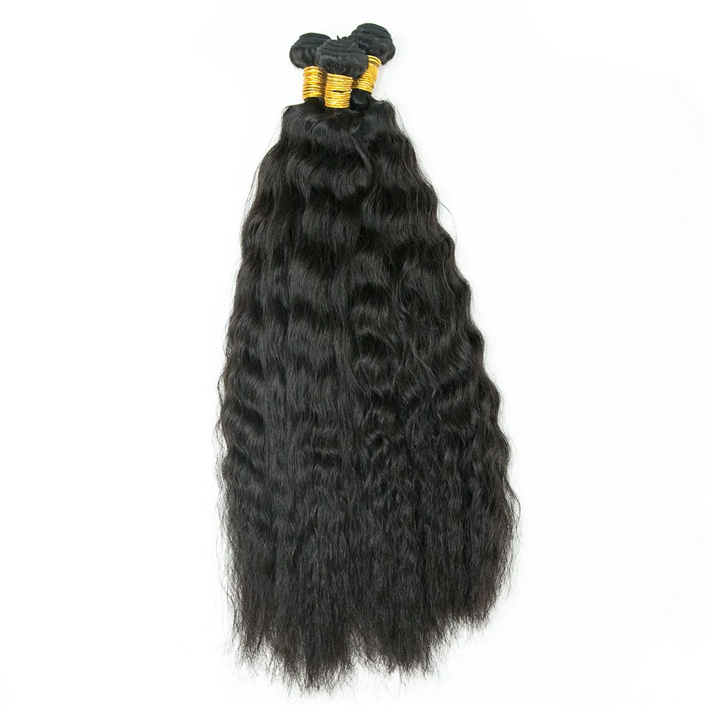 Cambodia Virgin Hair Wet and Wavy Weft Bundles Human Hair - Image 2