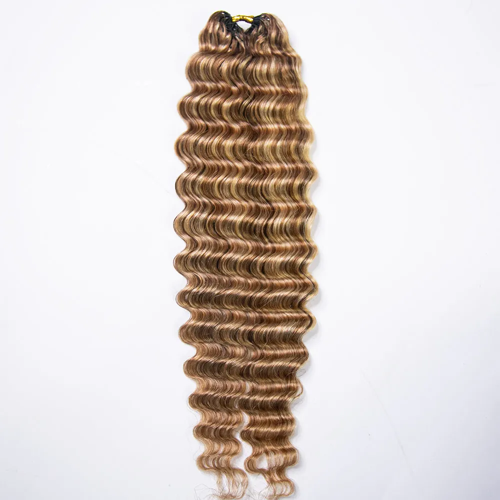 #27/30/613 Mix Color Blend Deep Wave Human Crochet Hair - Image 6