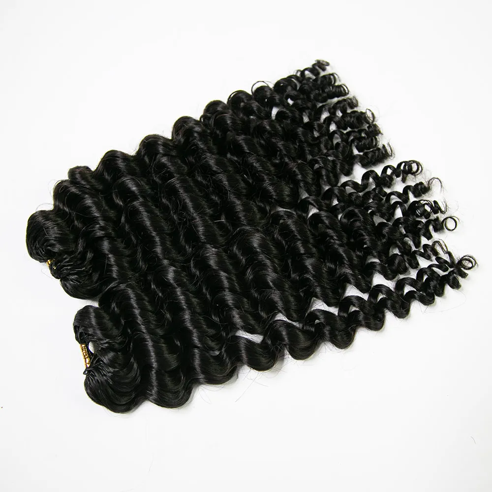 Wholesale - Natural Black Crochet Hair Extensions Human Hair (100 Strands/Per Pack) - Image 17