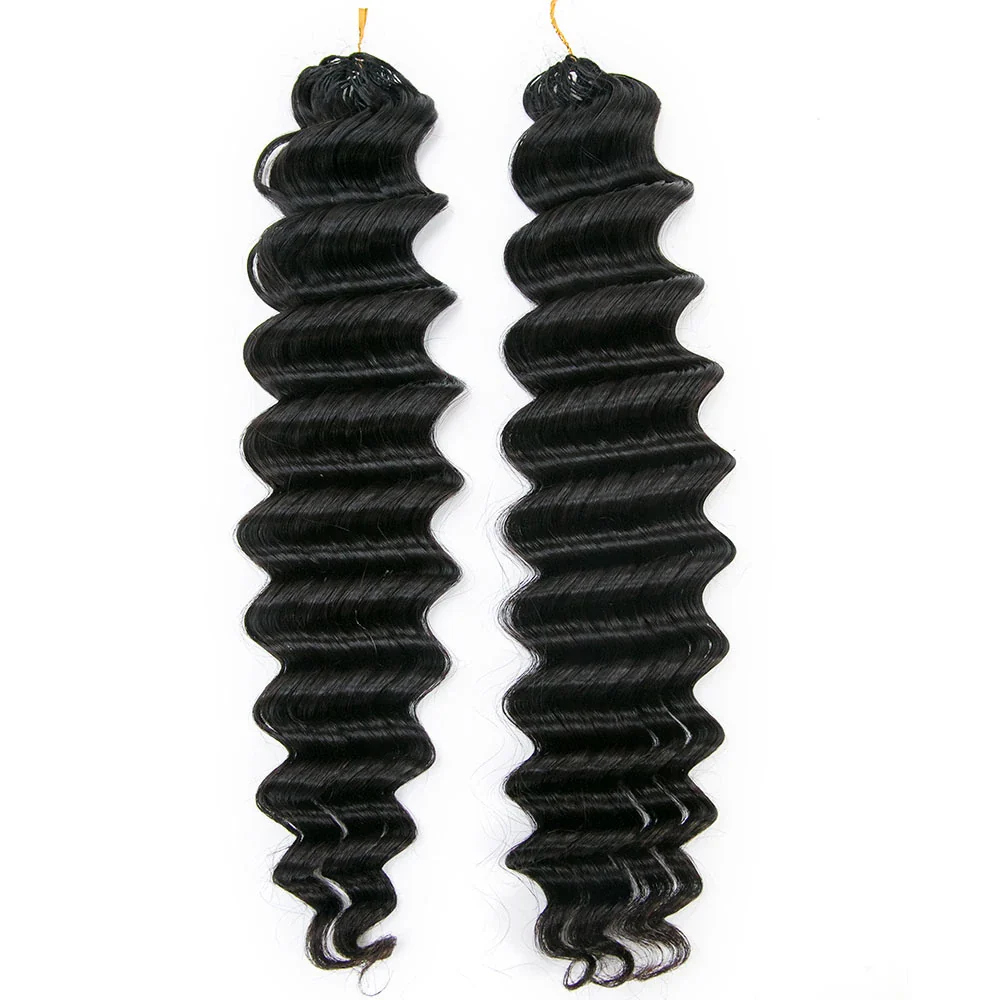 Wholesale - Natural Black Crochet Hair Extensions Human Hair (100 Strands/Per Pack) - Image 5