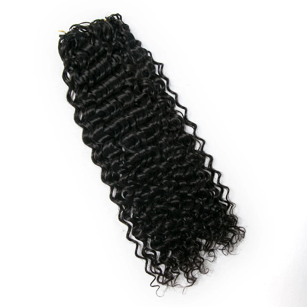 Wholesale - Natural Black Crochet Hair Extensions Human Hair (50 Strands Per Bundle) - Image 5